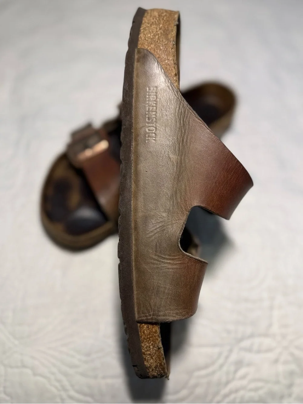 Birkenstock Arizona Brown & Tan Leather Two-Tone Sandals EU42 / US M9 W11
